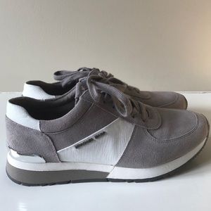 Michael Korda Grey Suede Sneakers